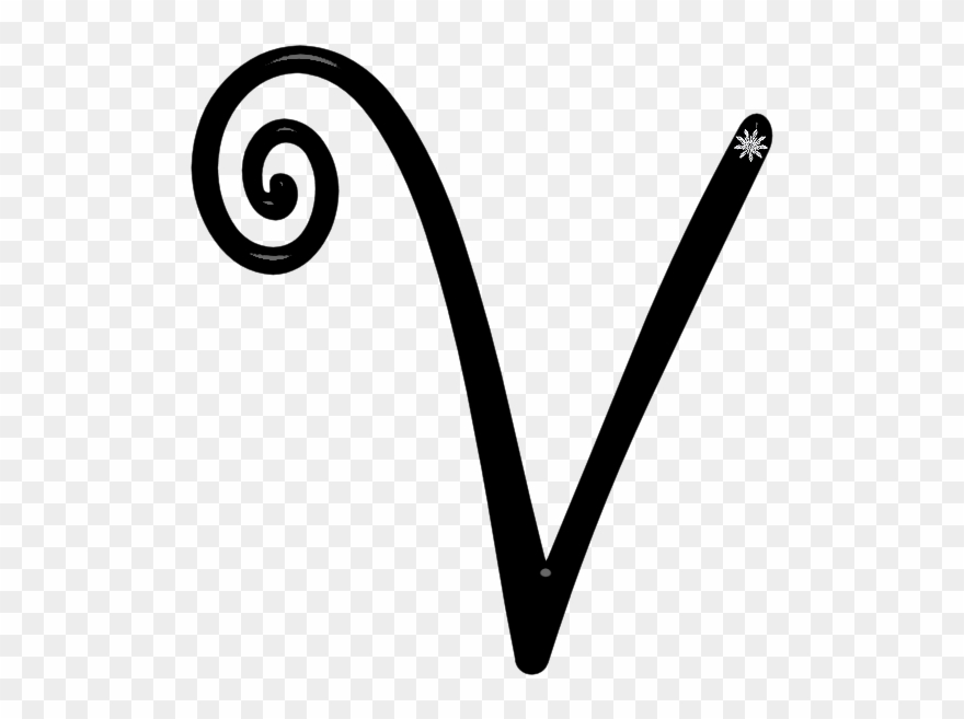 V Clip Art, Darkness, Lyrics, - Line Art - Png Download