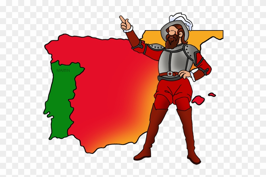 Ponce De León And Iberia - Hernando De Soto Clipart - Png Download