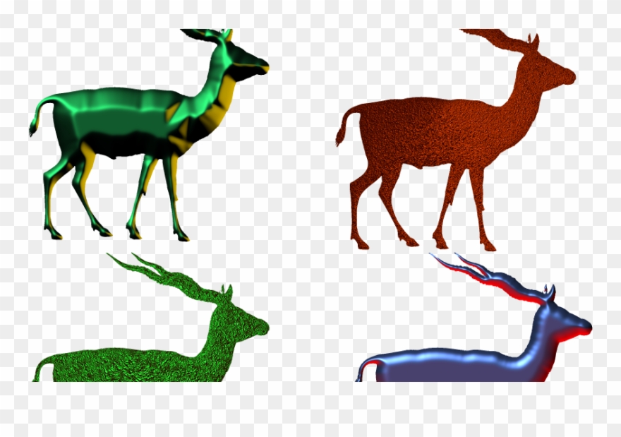 Antelope 3d Picture,antelope Png,impala Png - Animal Silhouette Clipart