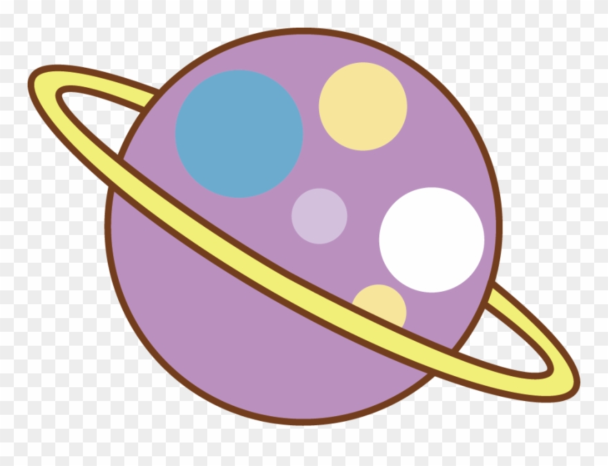 Cartoon Clip Art - Purple Cartoon Planet - Png Download