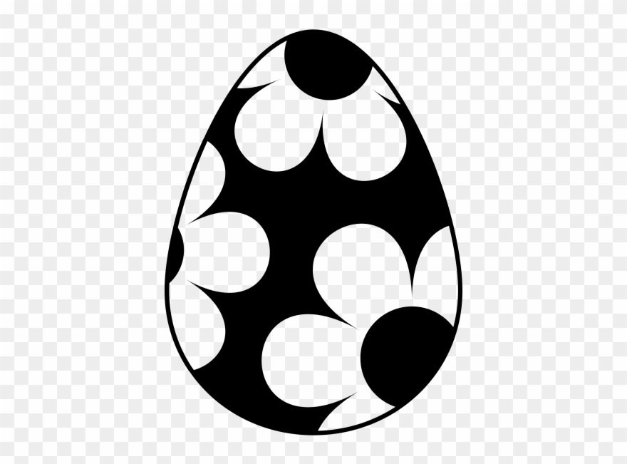 Easter Egg Rubber Stamp Clipart