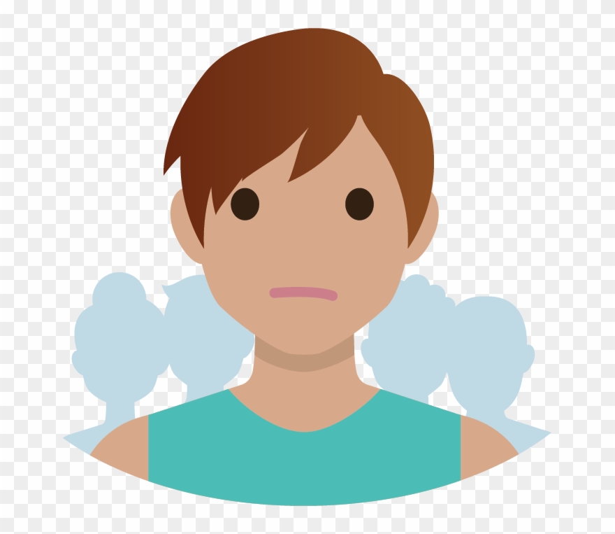 Feeling Different - Cartoon Clipart