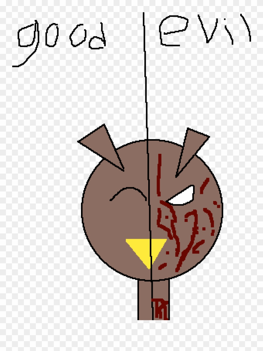 Good And Evil Versions Of My Owl Oc - Cartoon Clipart
