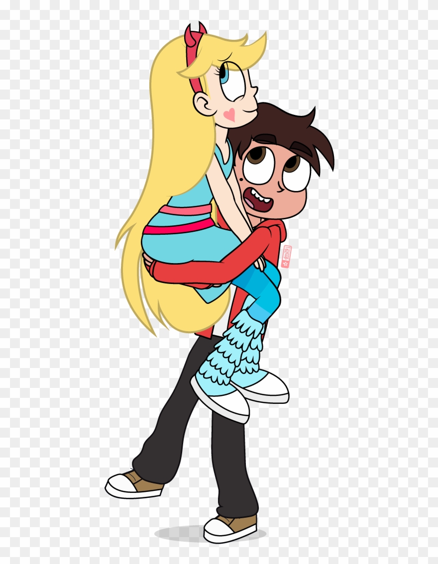 Let Marco Carrying Star Be Your Aesthetic - Star Butterfly Marco Carrying Star Clipart