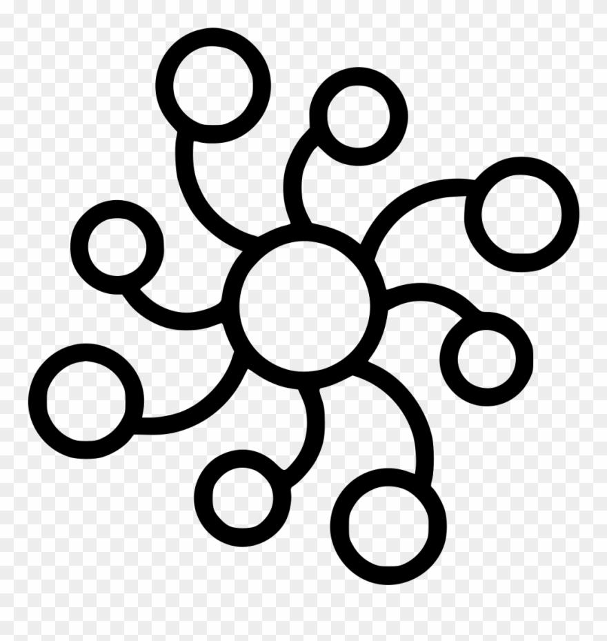 Neuron Png - Transparent Hub And Spoke Icon Clipart