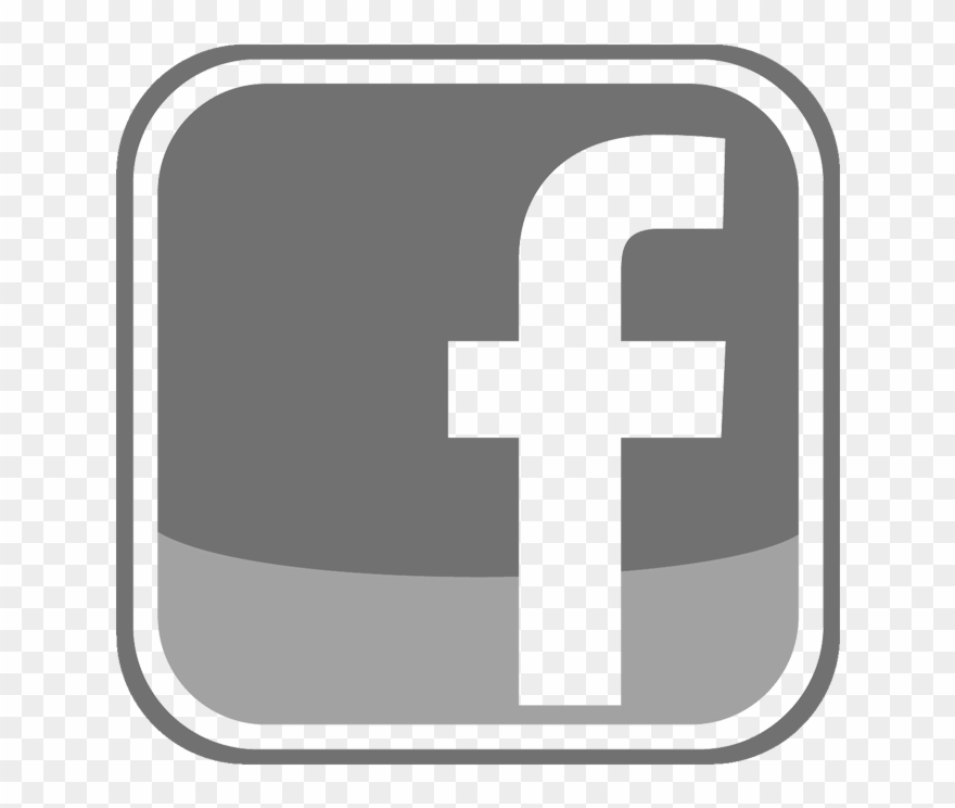 Accepted File Types - Grey Transparent Facebook Logo Clipart