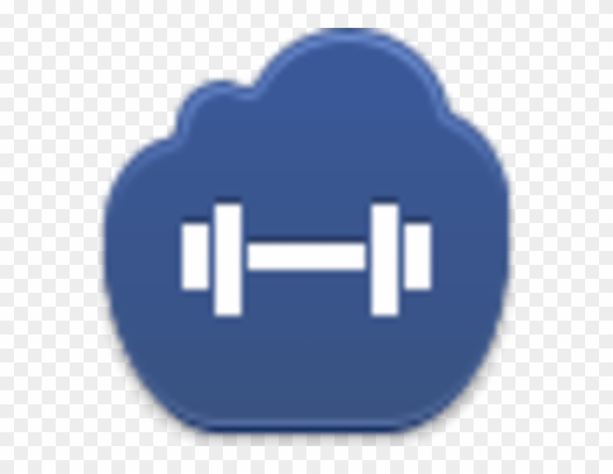 Barbell Icon Image - Fitness Symbol Vector Clipart