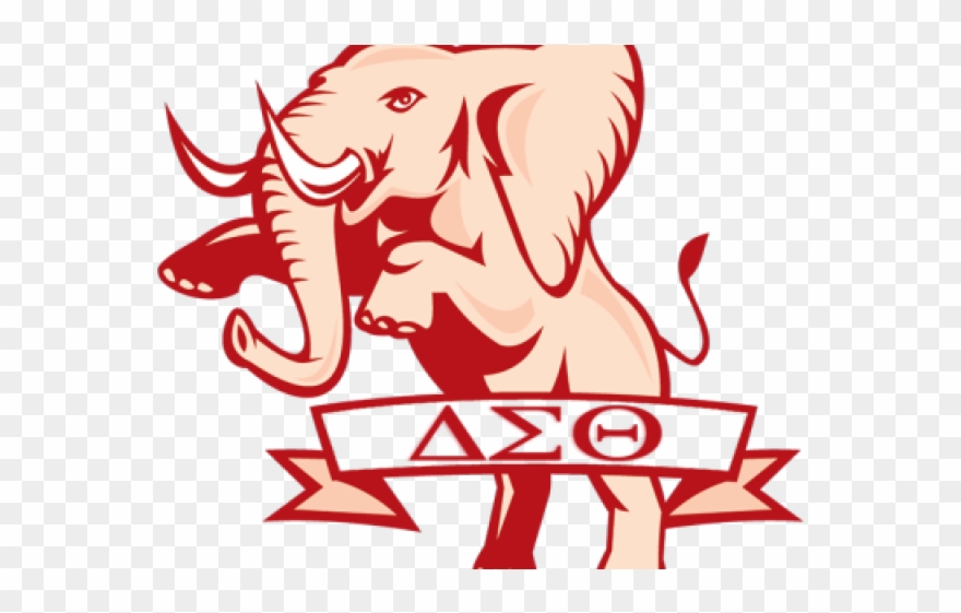 Delta Sigma Theta Clipart - Delta Sigma Theta Elephant Png Transparent Png