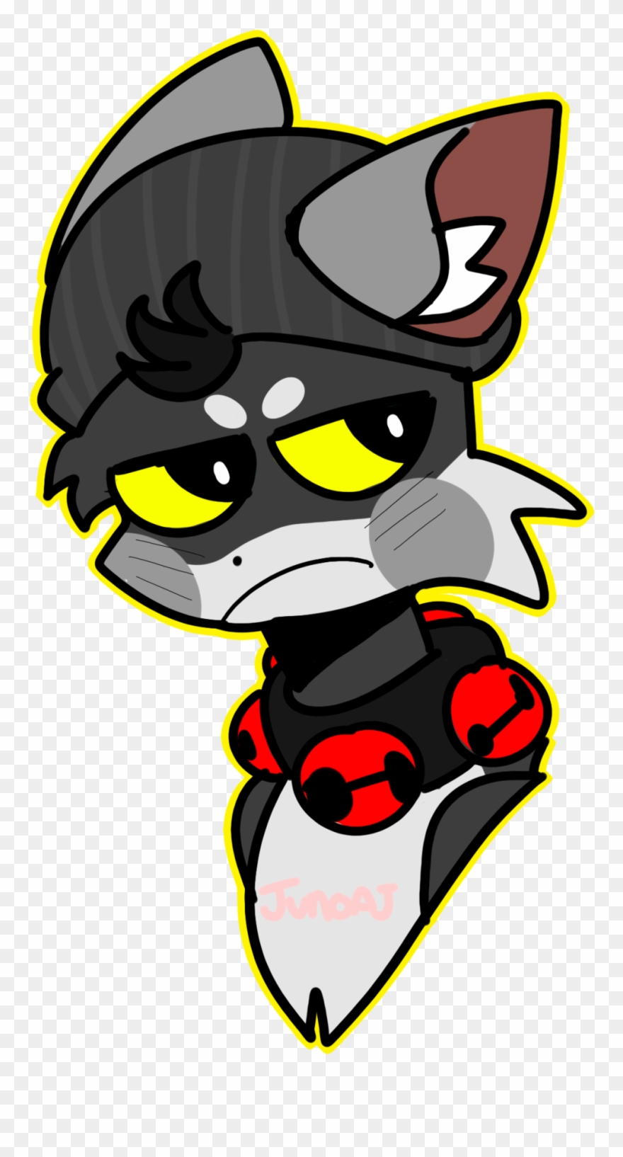 “i Drew My Animal Jam Wolf His Name Is Yipping Snowywolf - Cartoon Clipart