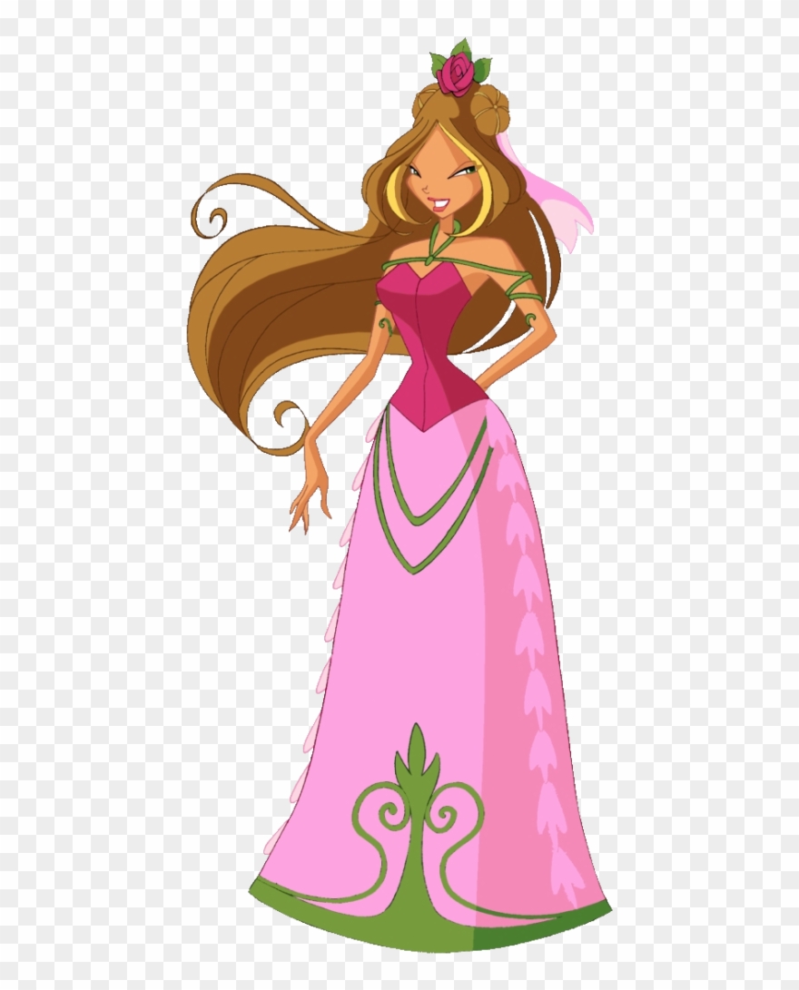 Clothing Clipart Fancy Clothes - Flora Dress Winx Club - Png Download