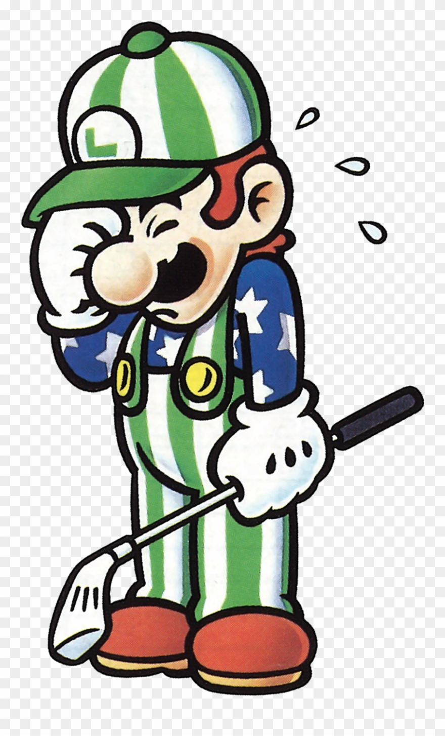Golfer Clipart - Nes Open Tournament Golf Luigi - Png Download