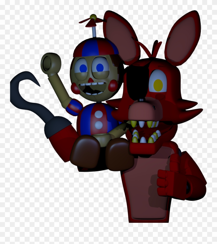 Foxy And Bb - Cartoon Clipart