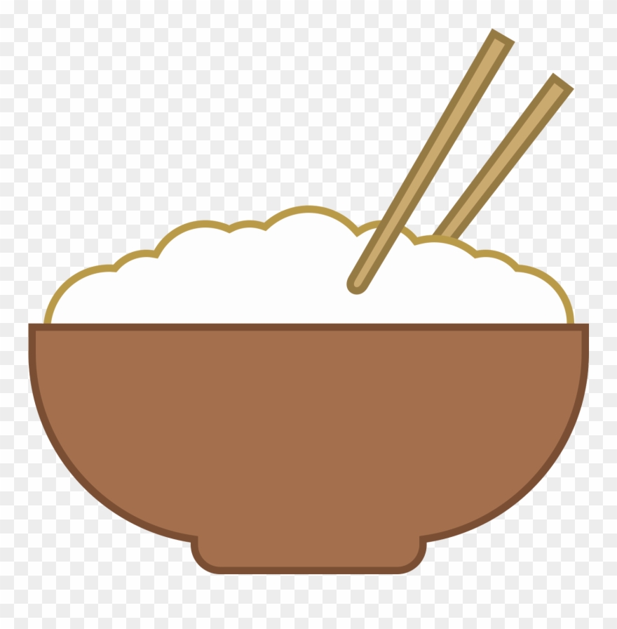 It's A Logo Of Rice Bowl Reduced To An Image Of A - Bowl Of Rice Vector Png Clipart