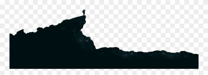 7000 X 2622 9 - Transparent Cliff Silhouette Clipart