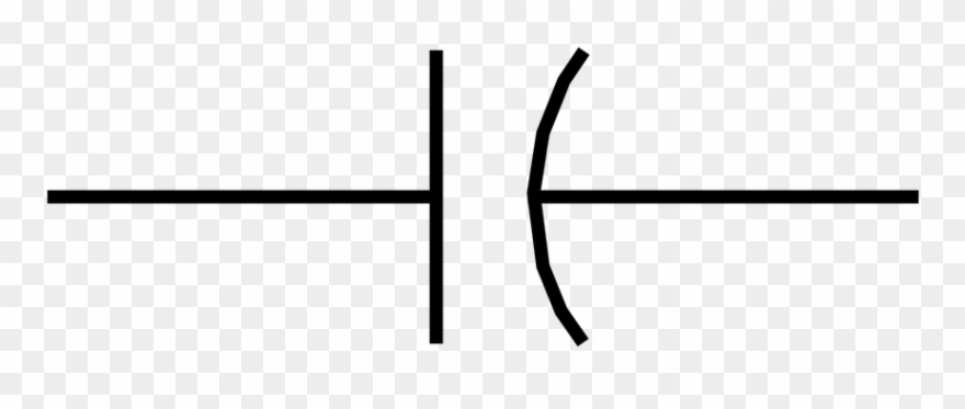 Capacitor Medium Size Component Capacitor Symbol Components - Simbol Kapasitor Clipart