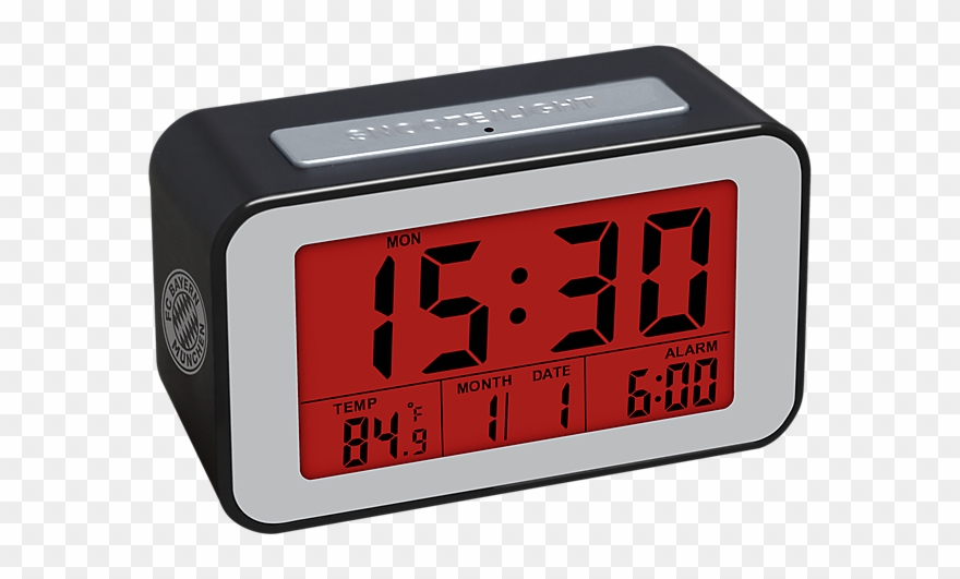 Digital Alarm Clock Png - Radio Clock Clipart