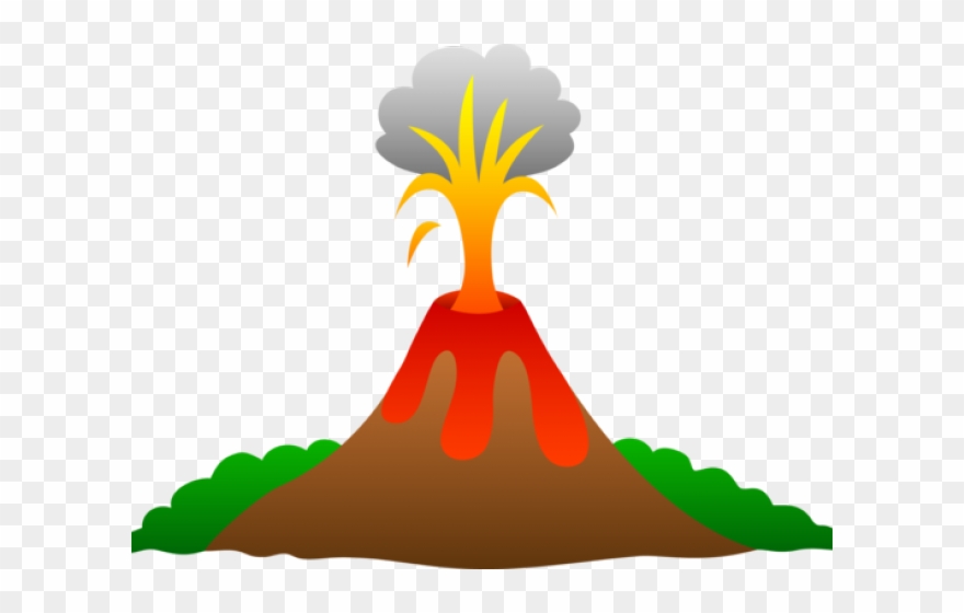Eruption Clipart Cartoon - Volcano Clipart - Png Download