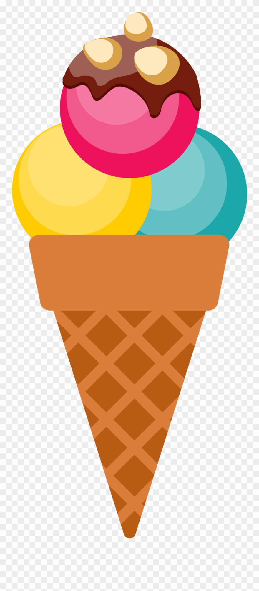 Ice Cream, Chocolate, Cream, Ice Cream Cone, Food Png - Sorvete Png Vector Clipart