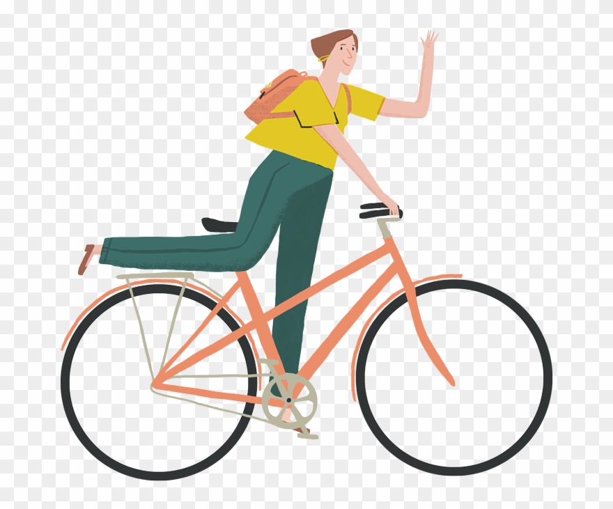 Tock Insurance Branding Illustrations - Regions Bank Bicycle Clipart
