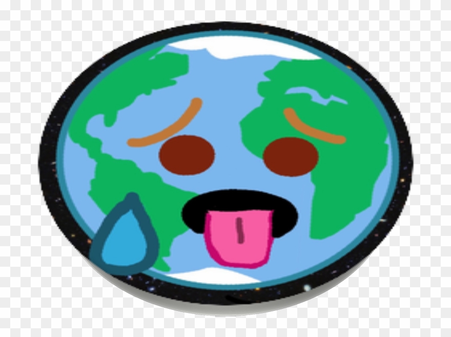 Melting/sweating Earth, Popsockets - Circle Clipart