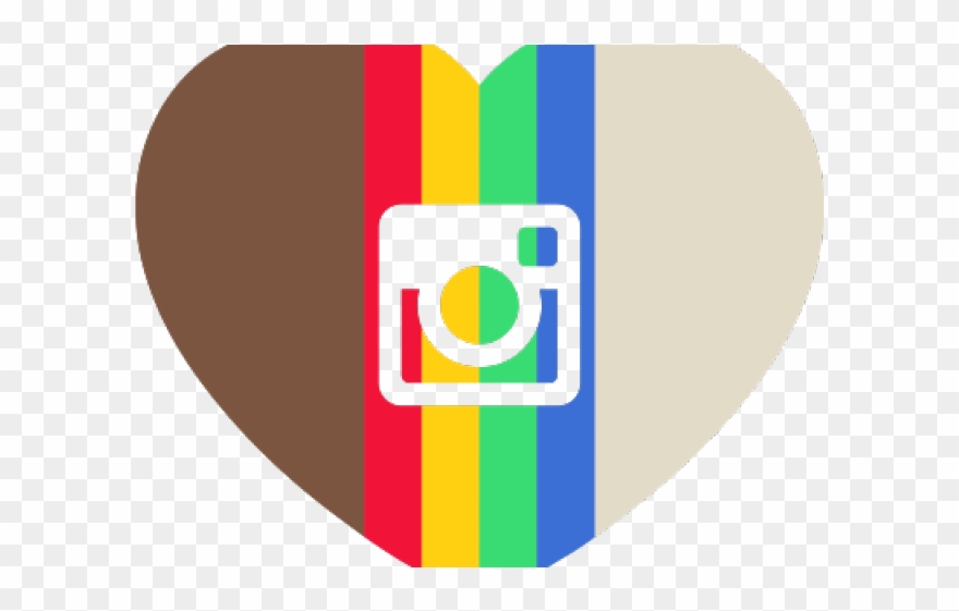 Instagram Clipart Instagram Heart - Emblem - Png Download