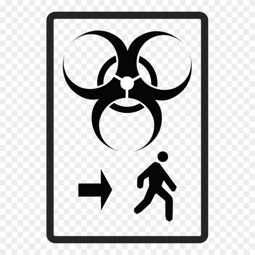 Sponsored Influenza Pandemic Evacuation Rehearsal - Biological Hazard Clipart