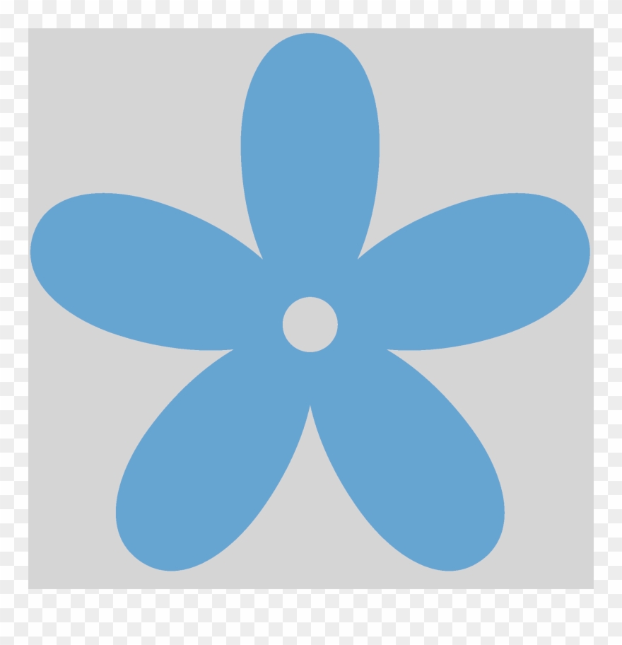 Blue Flower Border Clip Art Blue Flower Clipart - Flower Clipart Png Transparent Png