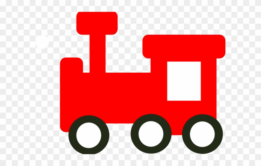 Red Train Clip Art - Png Download
