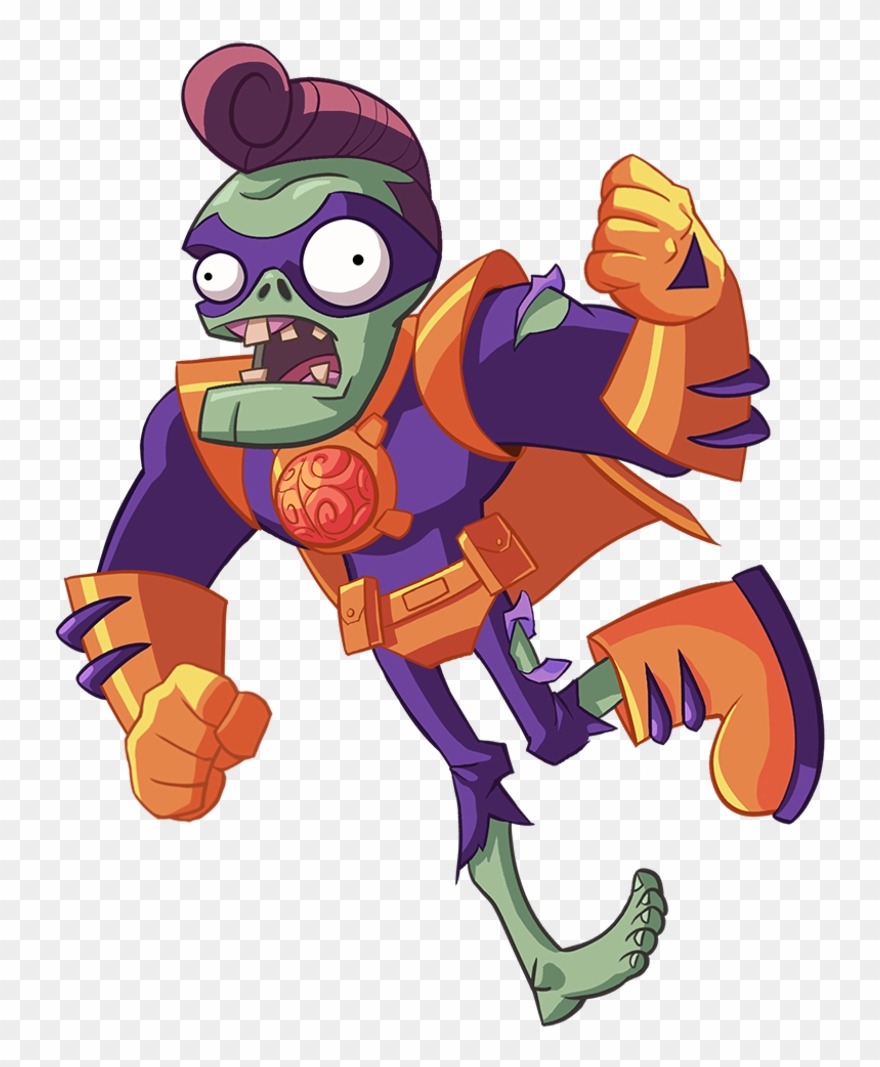 Zombie Sticker - Plants Vs Zombies Heroes Png Clipart