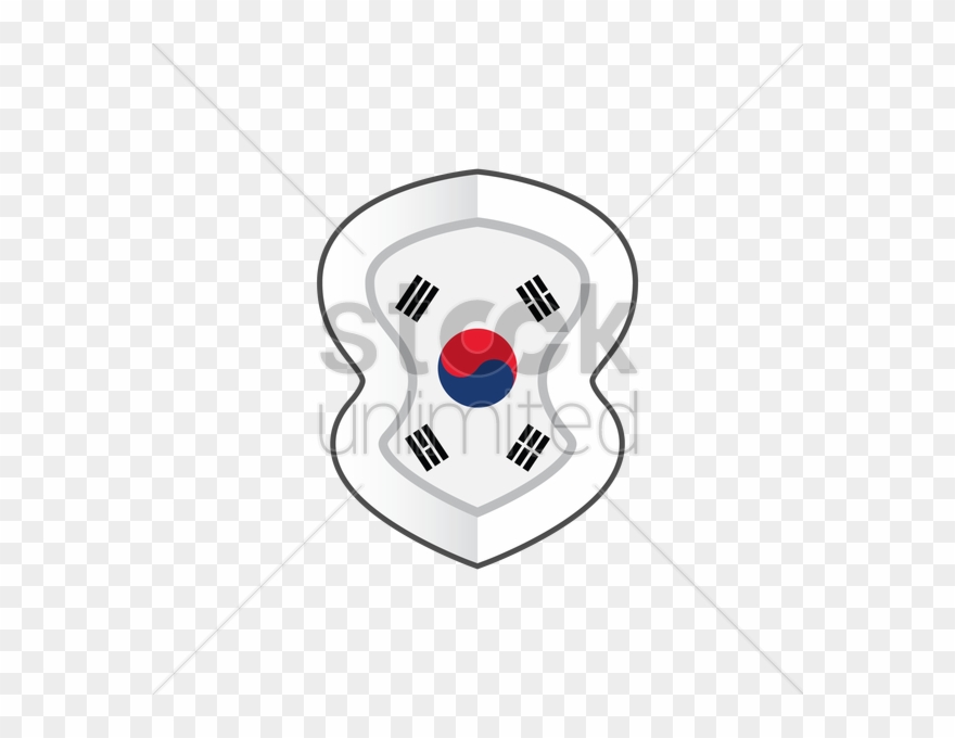 Korean Flag Drawing - South Korea Flag Clipart