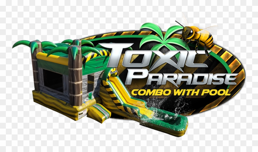 Toxic Paradise Combo With Pool - Graphic Design Clipart