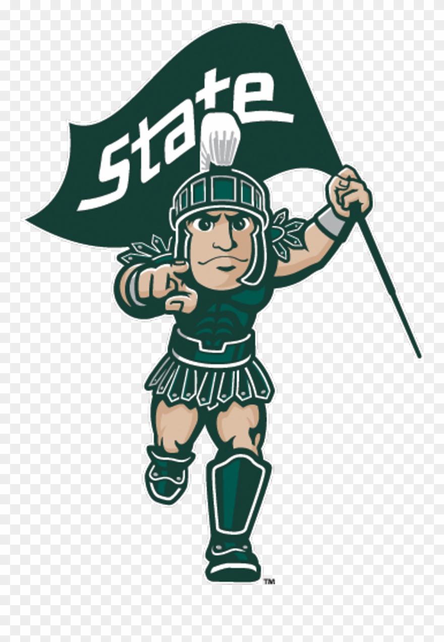 #michiganstate #sparty #cartoon #logo #mascot #msu - Sparty Msu Transparent Logo Clipart