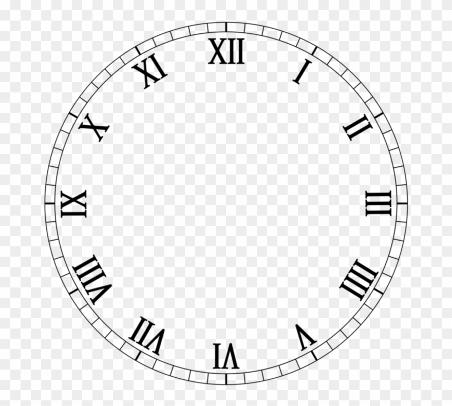 Clock Roman Numerals Number - Relogio Em Algarismo Romano Clipart