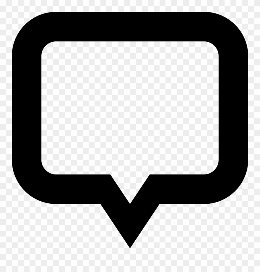 Speech Bubble Center Comments Clipart