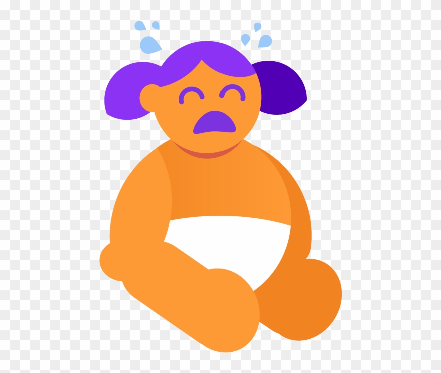 Crying-baby - Cartoon Clipart