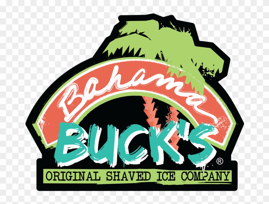 Spray Paint Logo Sticker - Bahama Buck's Clipart
