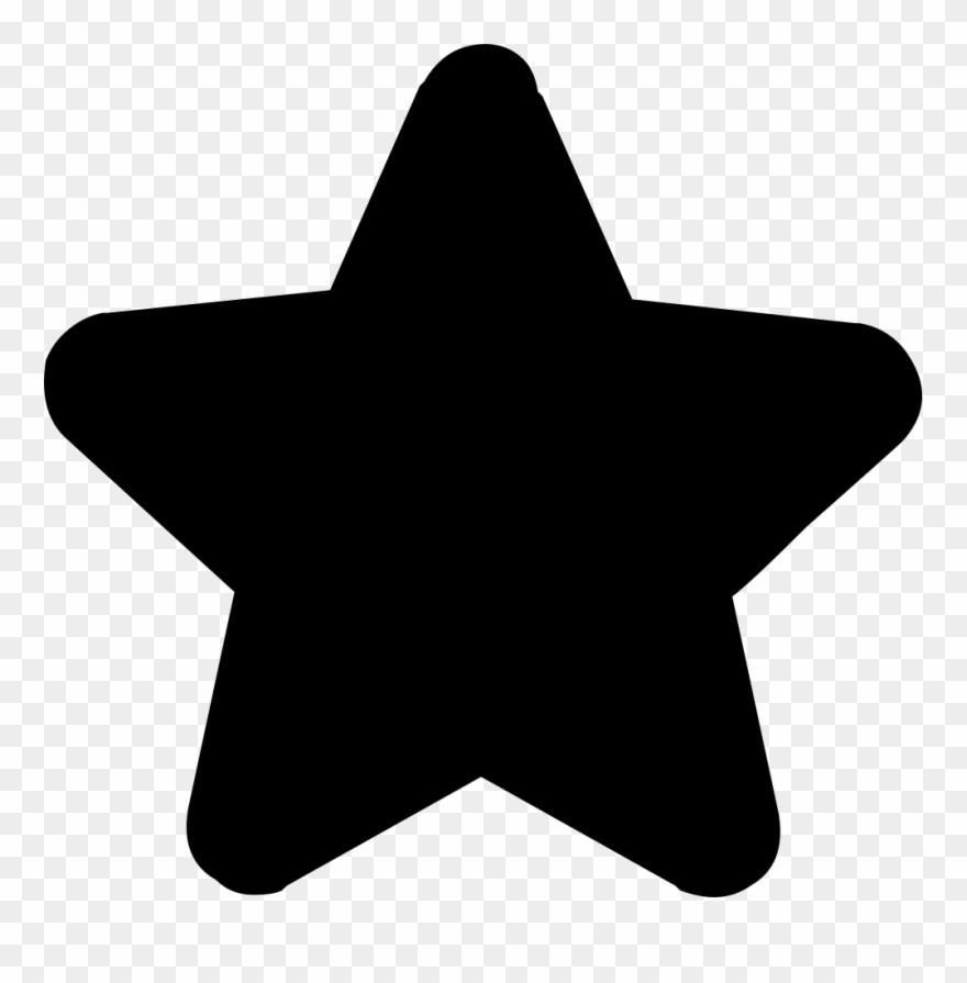 Star Full Outline Comments - Rounded Star Svg Clipart