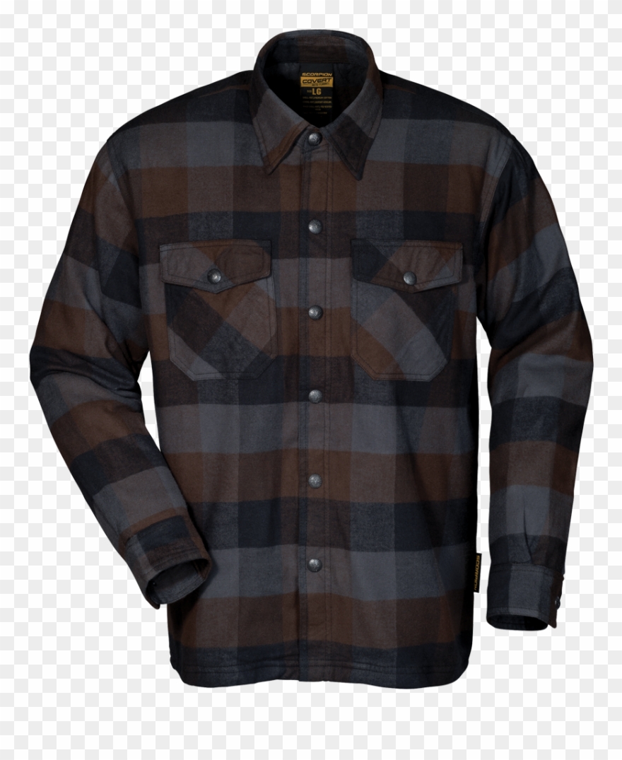 New Black / Brown / Grey - Motorcycle Shirt With Protection Clipart