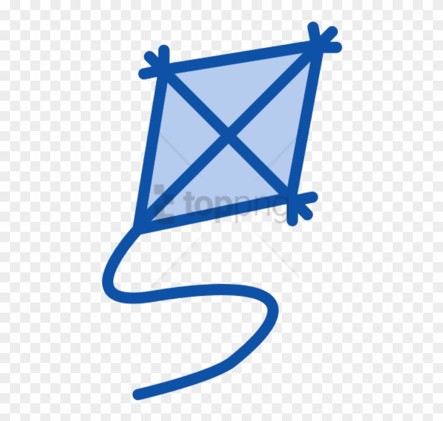 Free Png Kite, Fill, Lovely Icon - Black And White Kite Clipart