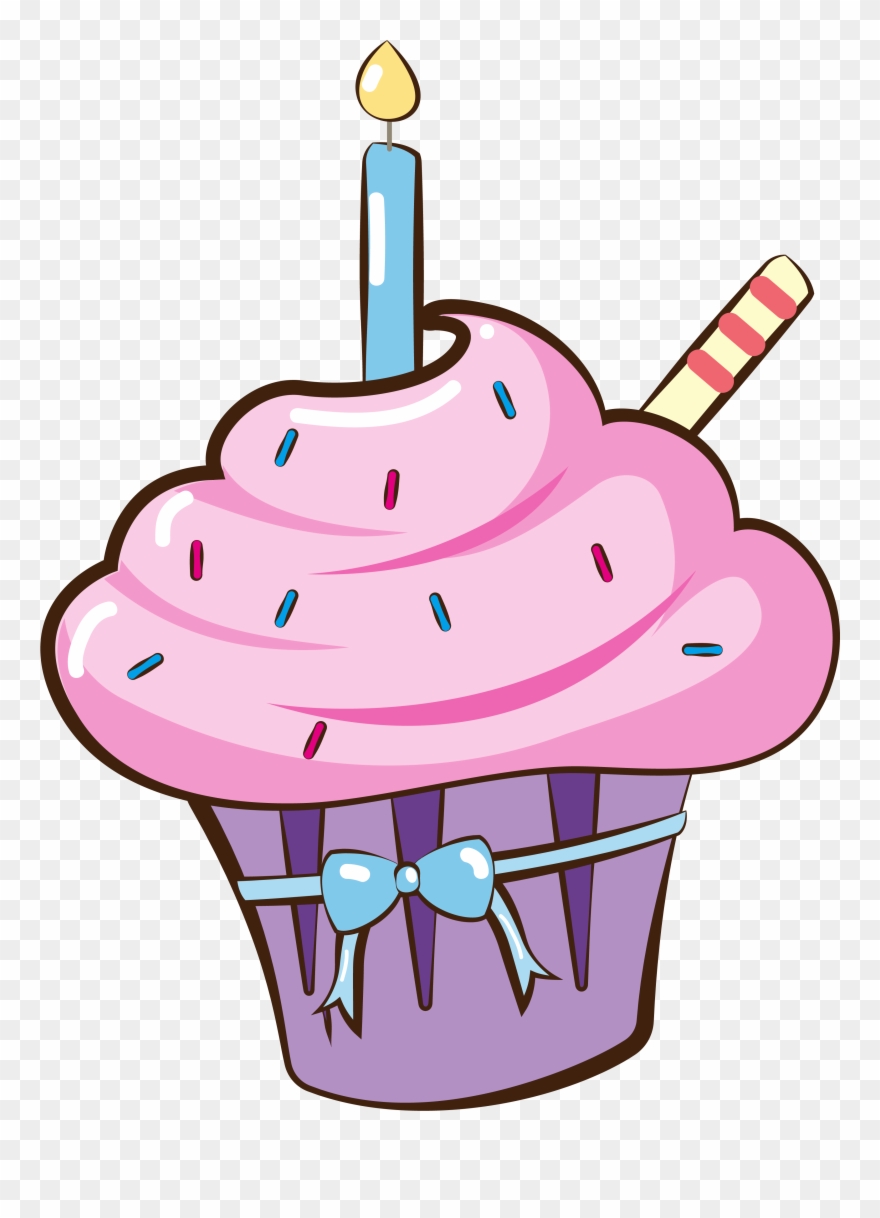 Cake Candle Birthday Hand Drawn Png And Vector Image Clipart