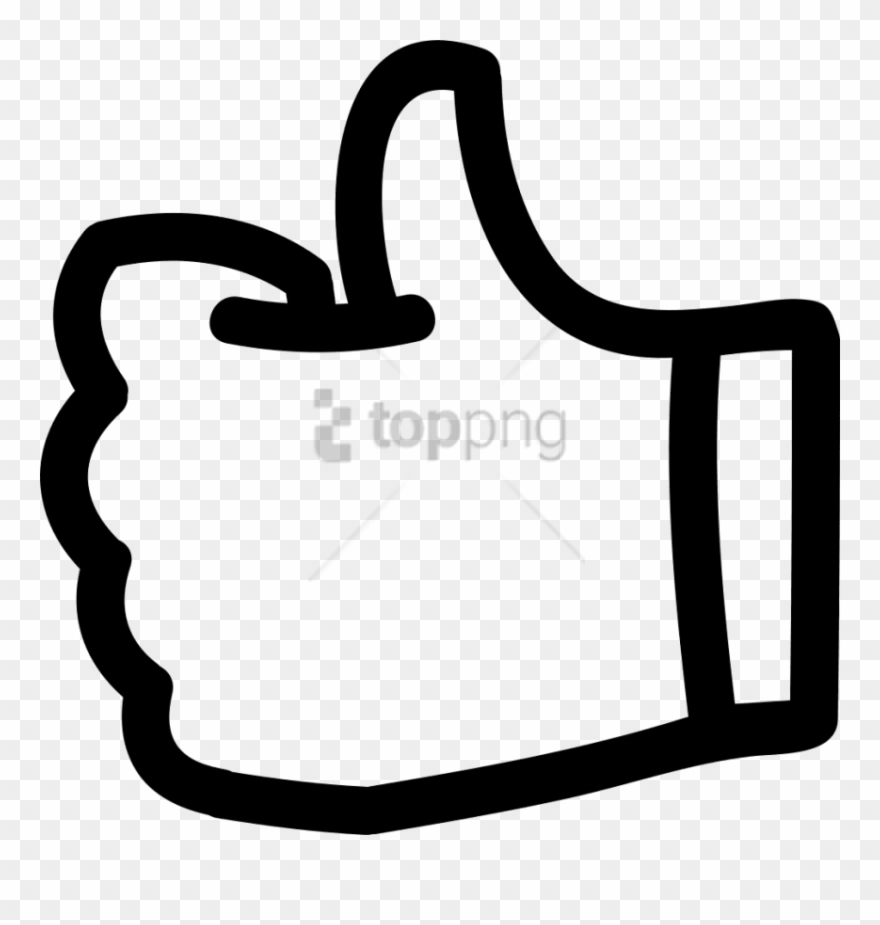 Free Png Free Icon Thumbs Up Png Image With Transparent - Hand Drawn Like Png Clipart
