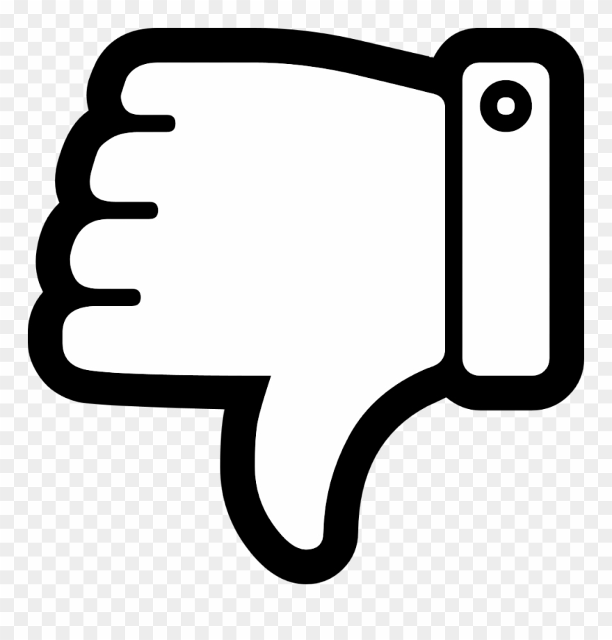 Thumbs Up Down Png - Thumbs Down White Png Clipart