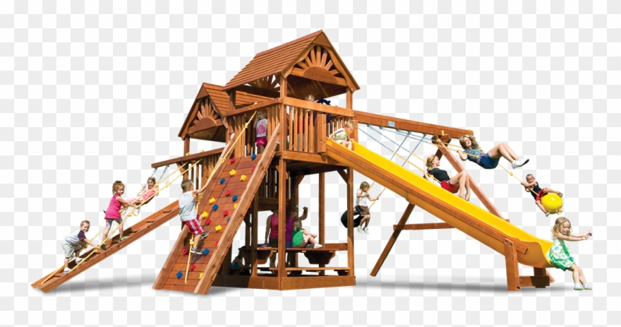 King Kong Clubhouse Pkg Transparent Background - Wooden Playground Png Clipart
