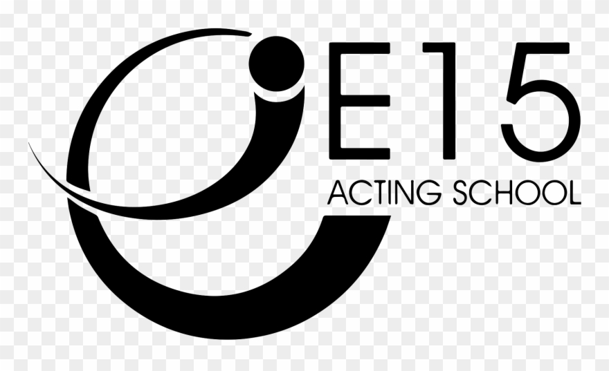 East 15 Acting School Logo In Black And White - East 15 Acting School Clipart