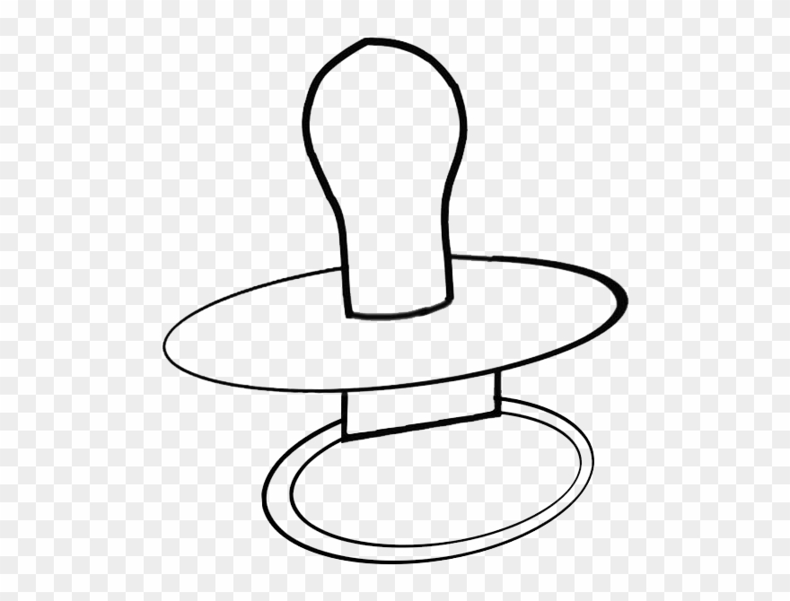 Pacifier Drawing Object - Baby Bottle Clipart