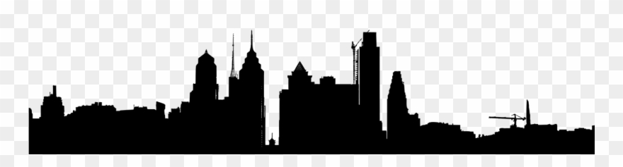 Philadelphia Skyline Silhouette - Philadelphia Clipart