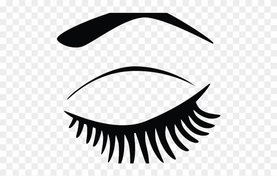 Photography Clipart Eyelash - Desenho De Olhos Fechados - Png Download