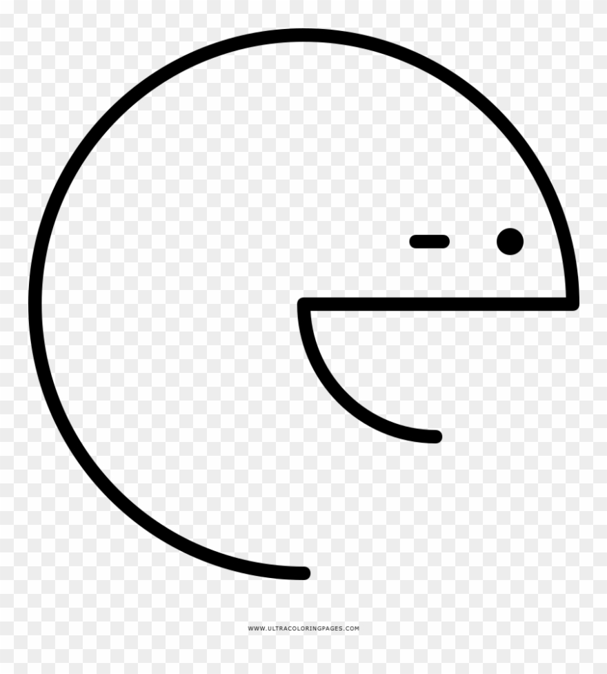 Wink Coloring Page - Circle Clipart