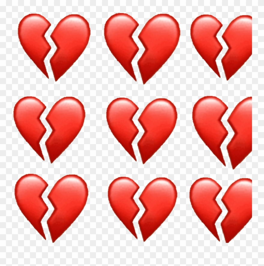 #heart #hurt #feels #heartbreak #emoji #broken #broke - Heart Clipart
