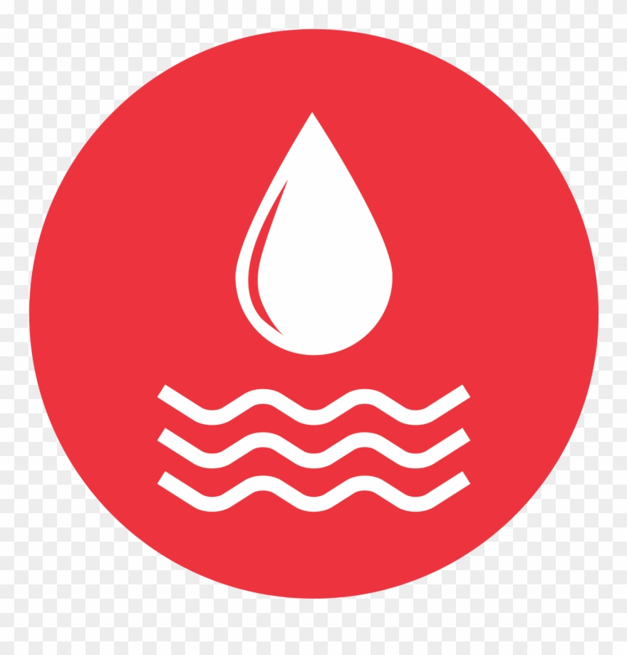 Pool & Spa - Number 2 Red Circle Clipart